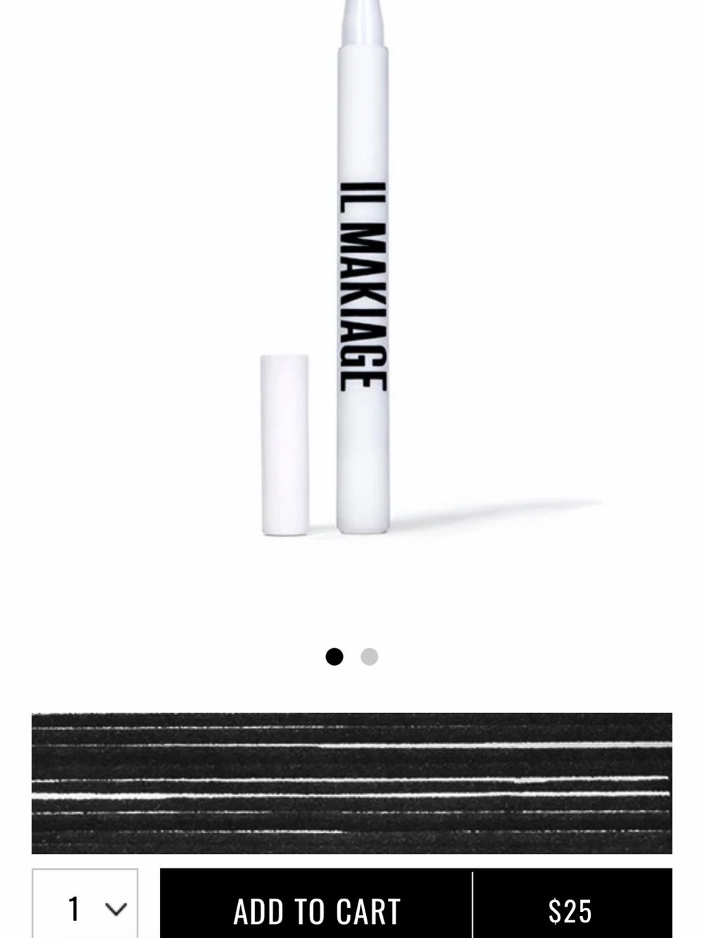 IL MAKIAGE Black Eyeliner Pencil - White Packaging